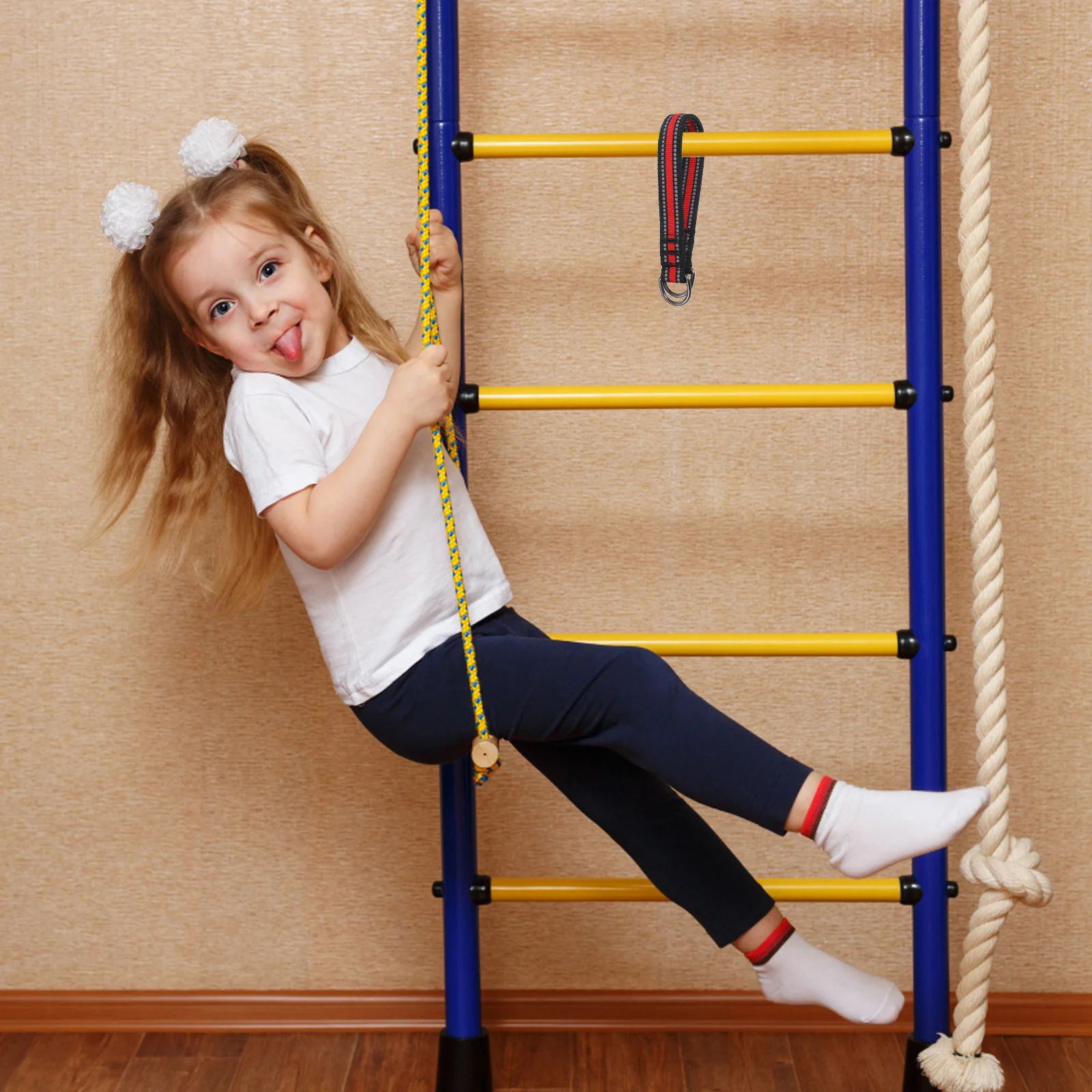 

2pcs Swing Hanging Straps Heavy-Duty Adjustable For Hammock Chair Tree Swing Aerial Yoga Fitness Equipment Outdoor Indoor Use