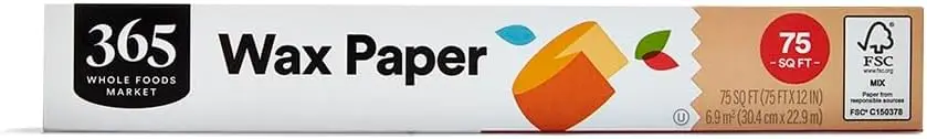 

75 Sq Ft Wax Paper for Food Storage, Baking, and Cooking - Eco-Friendly and Versatile