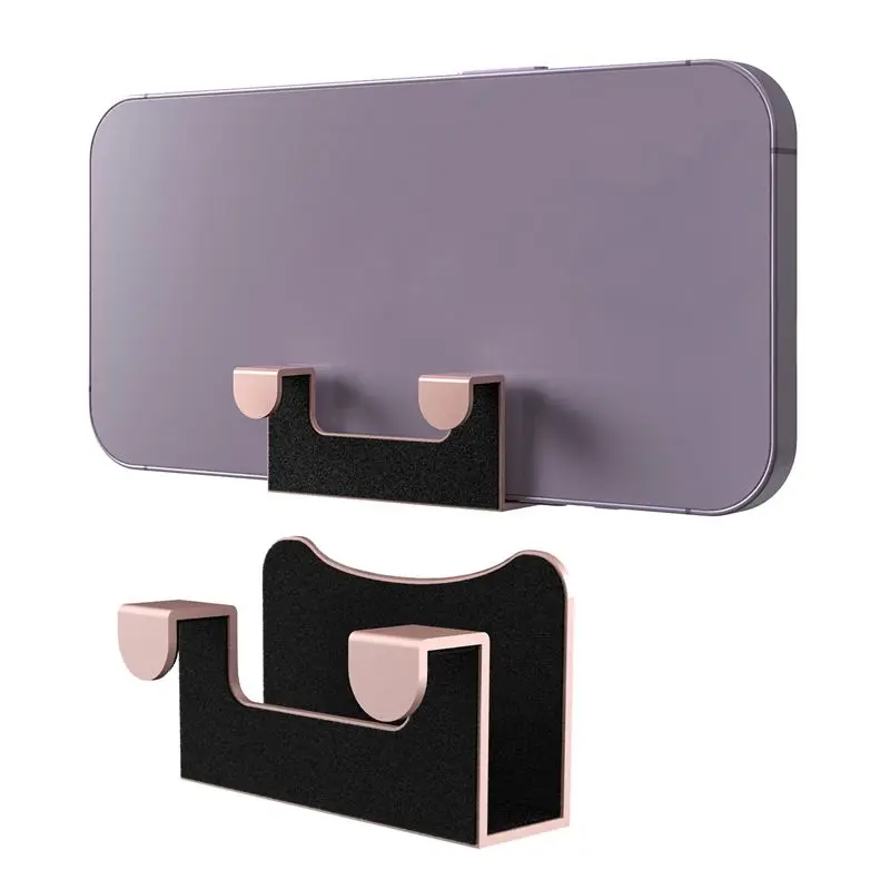 B21B Anti Slip Mobile Phone Holder for Laptop Webcam Mobile Stand Continuity Camera Mount Kickstand Pink