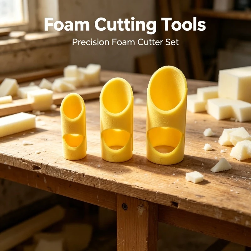 3Pcs Pipe Insulation Cutter V-Guide 45° Elbow T Joint DIY Foam Tube Mold Multi Pipe Diameters