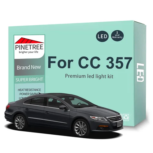 13 피스 LED 인테리어 조명 키트 Canbus, 폭스바겐 파사트 CC 357 2009-2014 돔지도 트렁크 도어 Led 전구