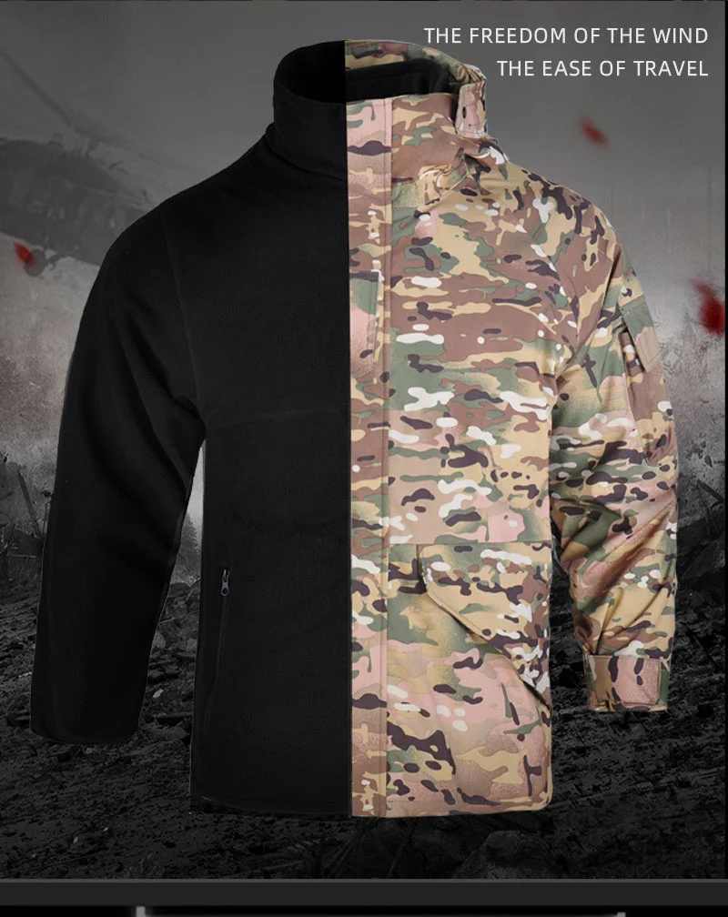 Military ​U.S. ARMY MC Camo Thermal Thick Coat + Liner Parka Military Tactical Hooded 2in1 Jacket Waterproof Outwear Winter