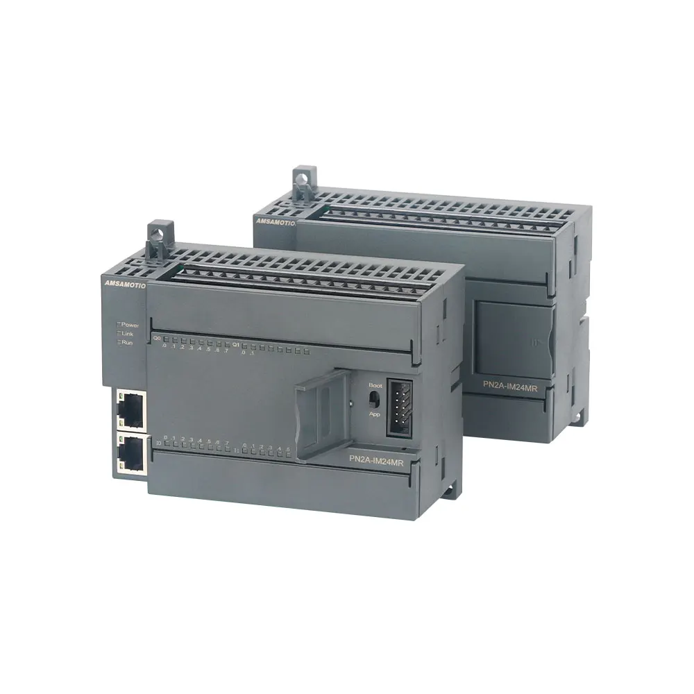 Profinet Remote IO Module Ethernet Converter Communication Module For Siemens PLC NPN PNP 14DI 10DO PN2A-IM24MR PN2A-IM24TP