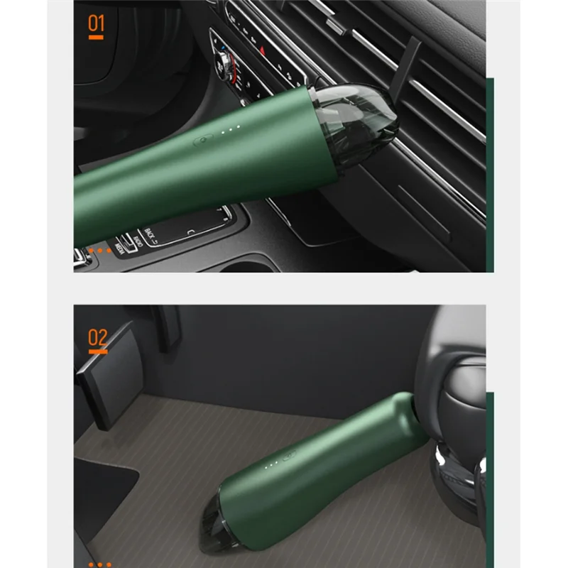 A84G-6000Pa Wireless Car Vacuum Cleaner Rechargeable Hand Vacuuming Cordless Powerful For Car Home Office B