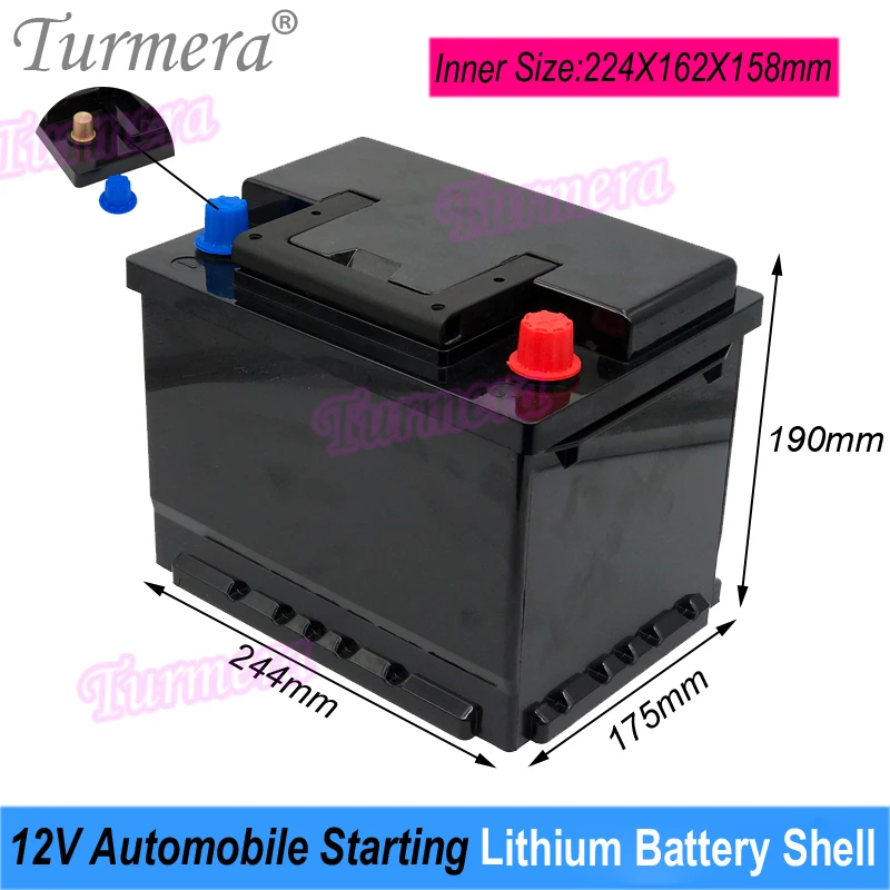 Turmera 12V Samochodowe akumulatory rozruchowe Obudowa akumulatora samochodowego do serii L2-400 AGM-60 H5-60 Wymień akumulator kwasowo-ołowiowy 12V
