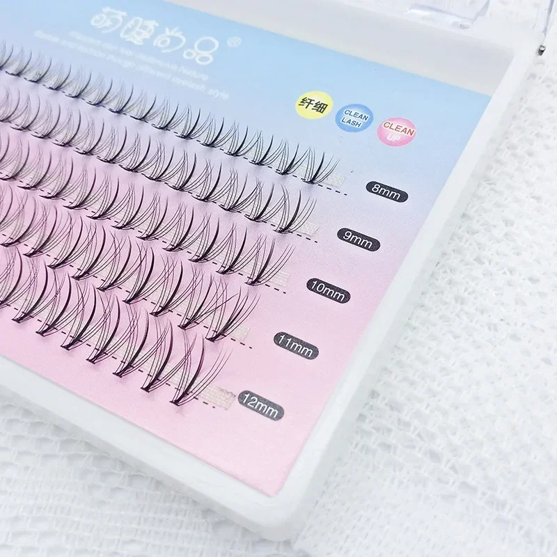 Estensione delle ciglia Mazzo di ciglia individuale Aspetto naturale Ciglia individuali a grappolo Innesto Ciglia finte