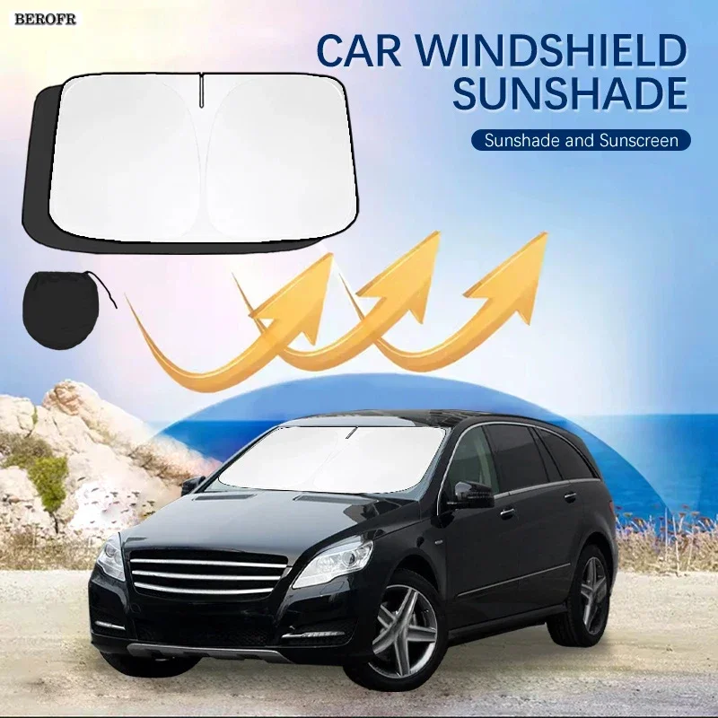 Car Windshield Sun Shade Covers Front Window Sunscreen UV Parasol For Mercedes Benz R Class R171 R172 Summer Car Accessories
