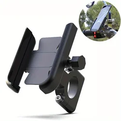 Soporte teléfono manillar bicicleta aluminio 360° rotación