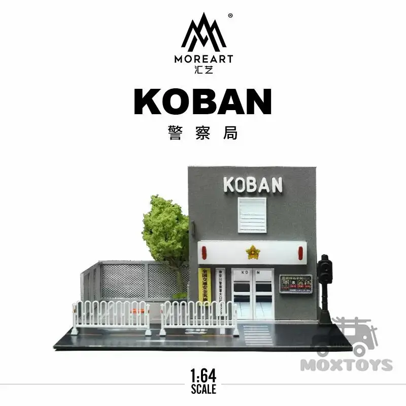 

MoreArt 1:64 Japanese Police Diorama model car display