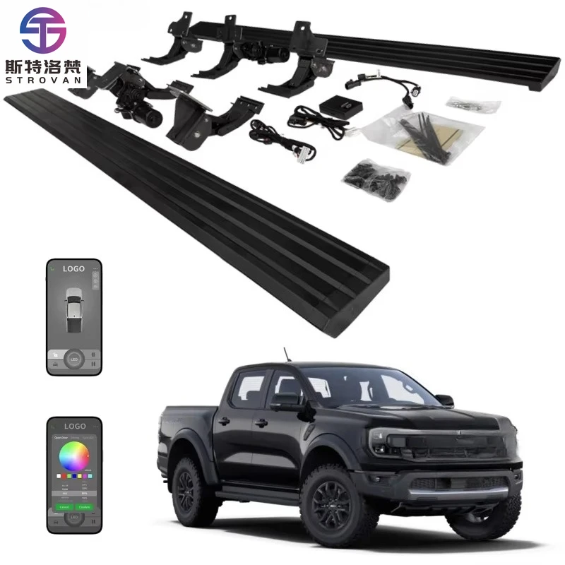 

STLF CLRAK 2021 2022 2024 2025 Ranger T8 T9 PX3 Pickup Truck Automatic Retractable Electric Side Steps Power Running Boards