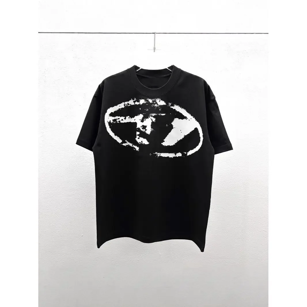 

25. Summer Tide Brand DIE, мужская и женская свободная футболка с короткими рукавами, повседневная футболка из чистого хлопка с принтом для пар