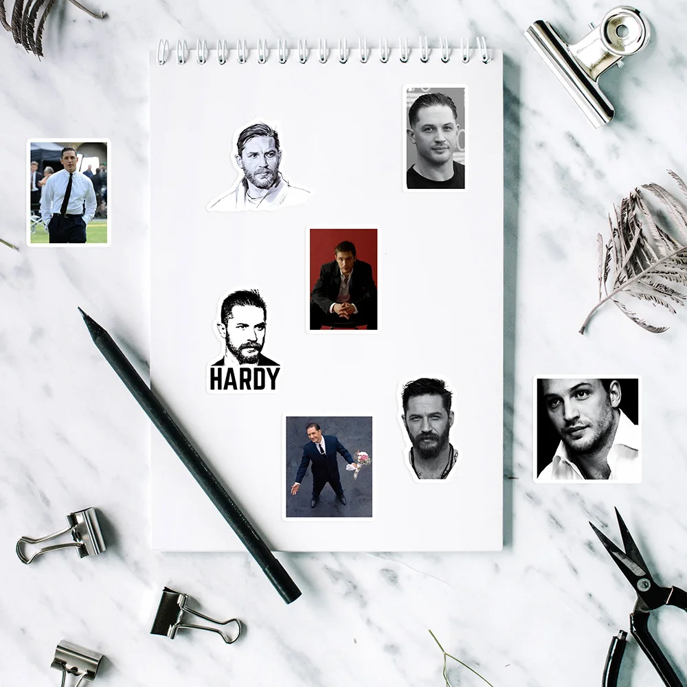 Hot Tom Hardy Waterproof Vinyl Decal Stickers DIY Toy Gift For Laptop Bottles Luggage Scrapbook Journaling Movie Merchandise