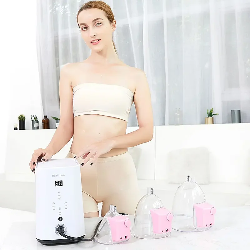 Electric Breast Pump Electric Breast Massager Vibrator Strong Vacuum Suction For Breast Therapy Cupping Guasha Massage