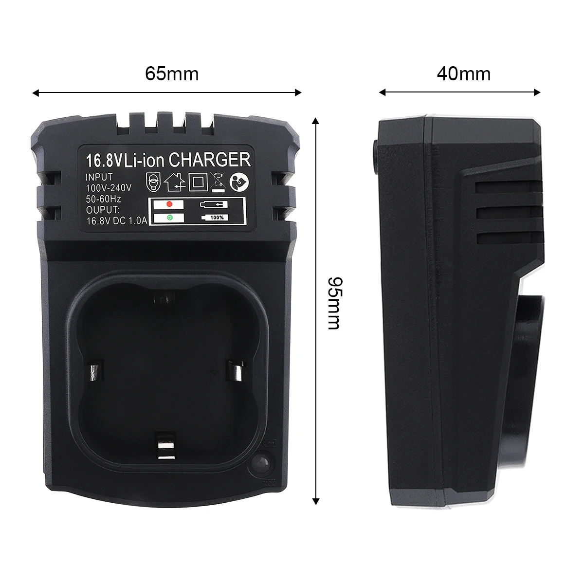 Portable Multifunction 16.8V Li-ion Rechargeable Charger Support 110-220V Power Source for Lithium Drill / Electrical Wrench