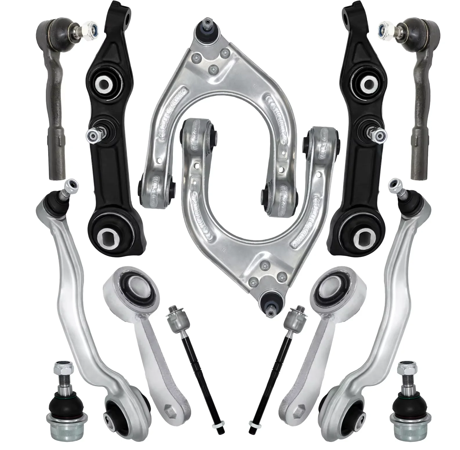 

Svenubee Control Arms Ball Joints Sway Bar End Link 14pcs Kit for Mercedes Benz W211 C219 2002 2003 2004 2005 2006 2007 2011