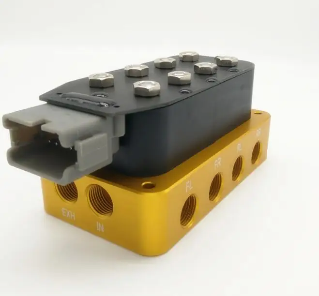 Válvula de suspensión neumática Accuair VU2 de buena calidad, 2 esquinas, 1/4NPT, 3/8, Control de flujo de aire en válvulas