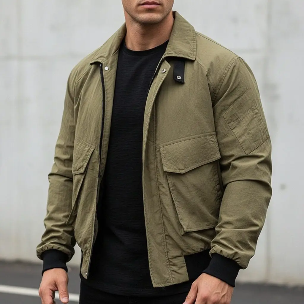 

Мужские куртки, дышащие, для кемпинга, ветрозащитное мотоциклетное пальто, весна-осень 2026, повседневная удобная мужская одежда с лацканами