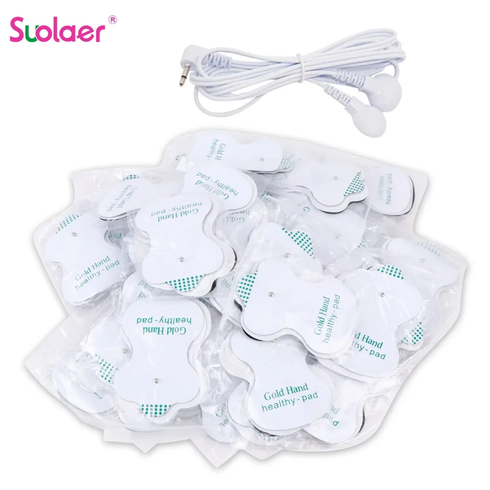 20pcs Physiotherapy Electrodes Pads Massage Patch for Tens Machine Muscle Electrostimulator Electric Body Massager Accessories