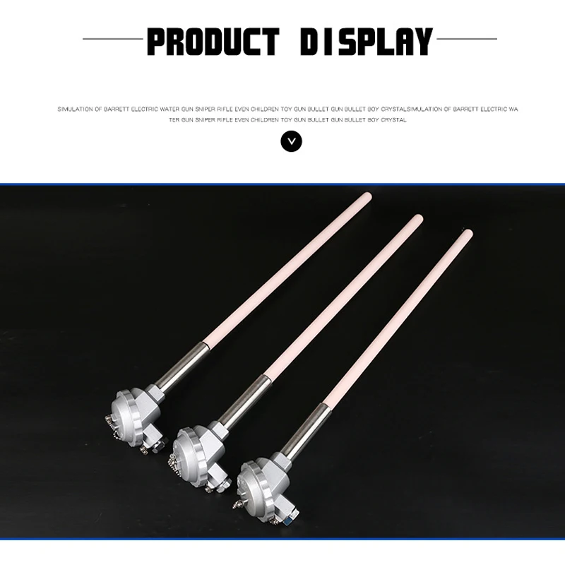 

SUS304 1300 Degree For High Temperature Furnace Thermocouple Temperature Sensor K-type WRN-132 300-500mm Corundum Ceramic Tube