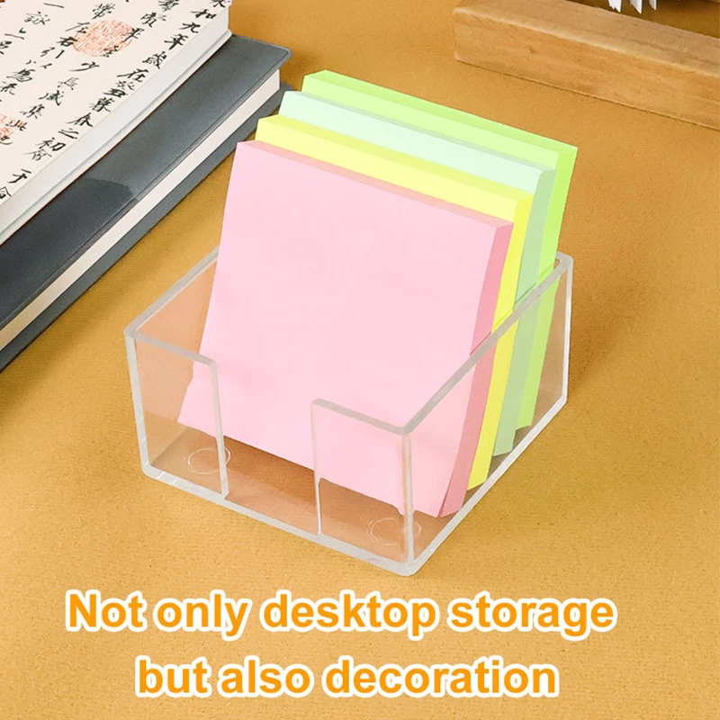 Acrylic Sticky Note Holder Clear Acrylic Notepad Holder Memo Note Dispenser Notepad Holder For Home Office Desk Organizer