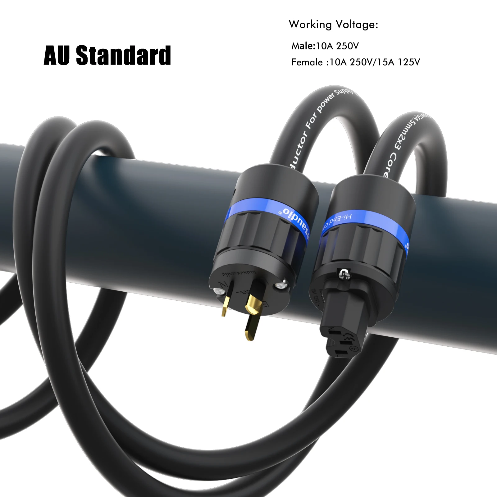 Monosaudio P901 Power Cable OFC Copper Audiophile Power Cable Multplex OFC Copper Schuko Power Cord