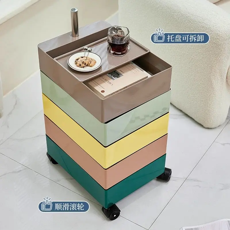 Living Room Cabinets Dopamine Rotating Storage Cabinet Nordic Home Multi-Layer Storage Cabinet Bedroom Storage Cabinet