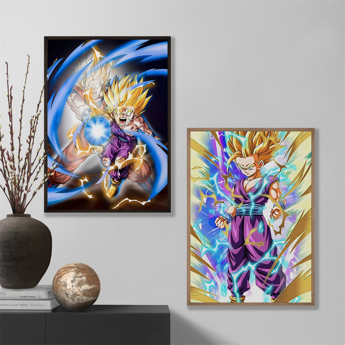 

Anime Superposter Dragon Ball Gohan Painting Poster Wall Art Print Pictures Classic Home Decor Bedroom No Frame Bandai Canvas