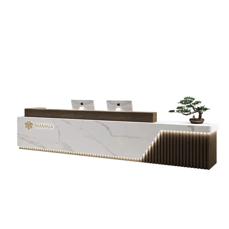 Luxury Register Reception Desk Barbershop Modern Standing Simple Reception Desk Conference Accessories Mostrador Store Furniture