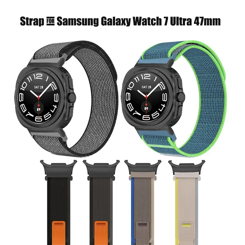 Pętla Trail do Samsung Galaxy Watch 7 Ultra Pasek 47 mm Akcesoria Correa Elastyczna sportowa nylonowa bransoletka galaxy watch ultra 47 mm