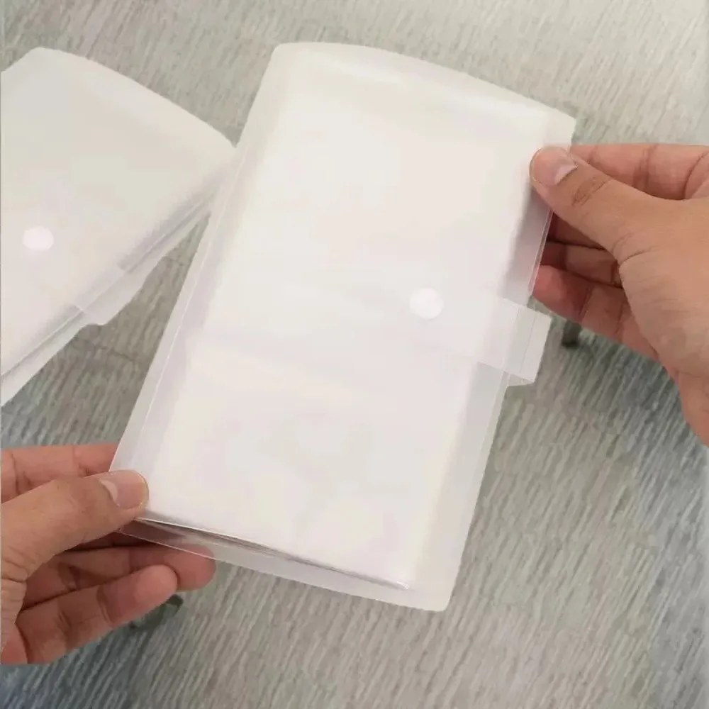 120/240 فتحات حامل البطاقة ألبوم الصور بطاقة الأعمال كتاب ستار مطاردة الأعمال ثلاثة بوصة حقيبة للبطاقات شفافة