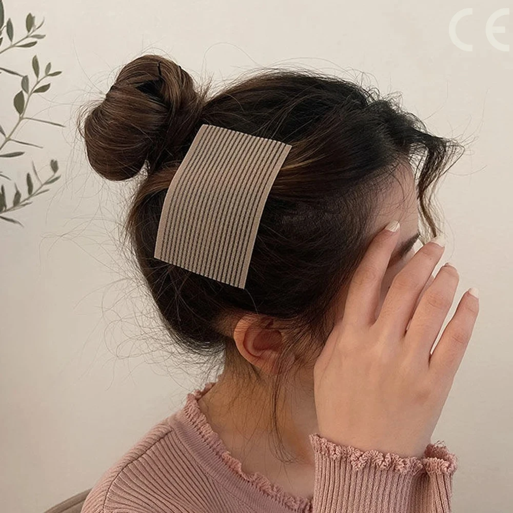 10Pcs Solid Color Bangs Magic Paste Posts Hair Sticker Clip Women Wash Face Makeup Velcro Patch Hair Accessories Styling Tools image 3