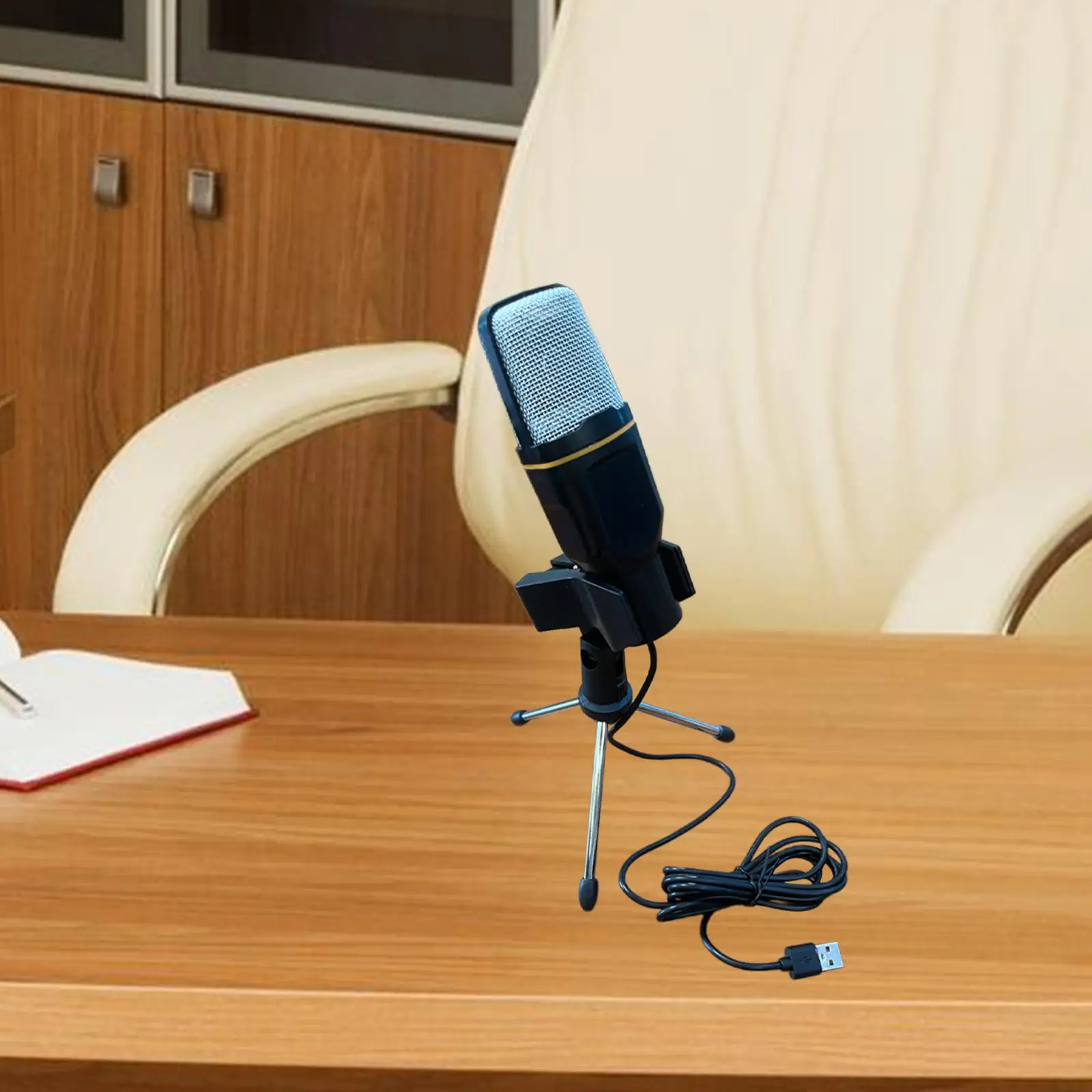 Computer Microphone Plug and Play PC Mic for Video Recording Singing Music