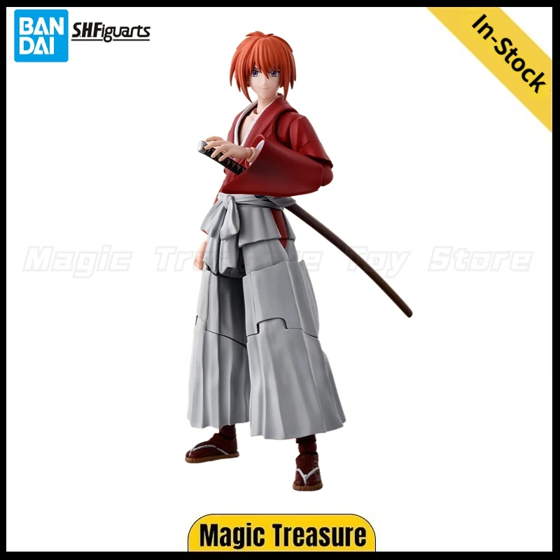 

【In Stock】Original BANDAI SPIRITS S.H.Figuarts Rurouni Kenshin Himura Kenshin Action Figure Toys Ornaments Gifts