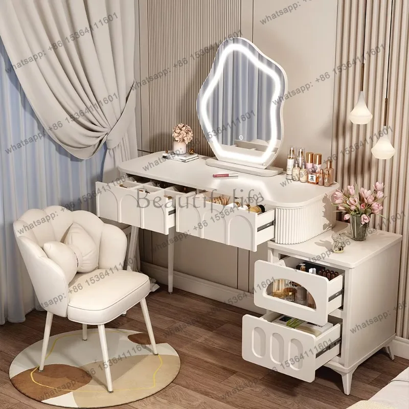 

Vanity Table Dresser Luxury Storage Vanity Table Drawer Coiffeuse De Chambre Maquillage Bedroom Furniture