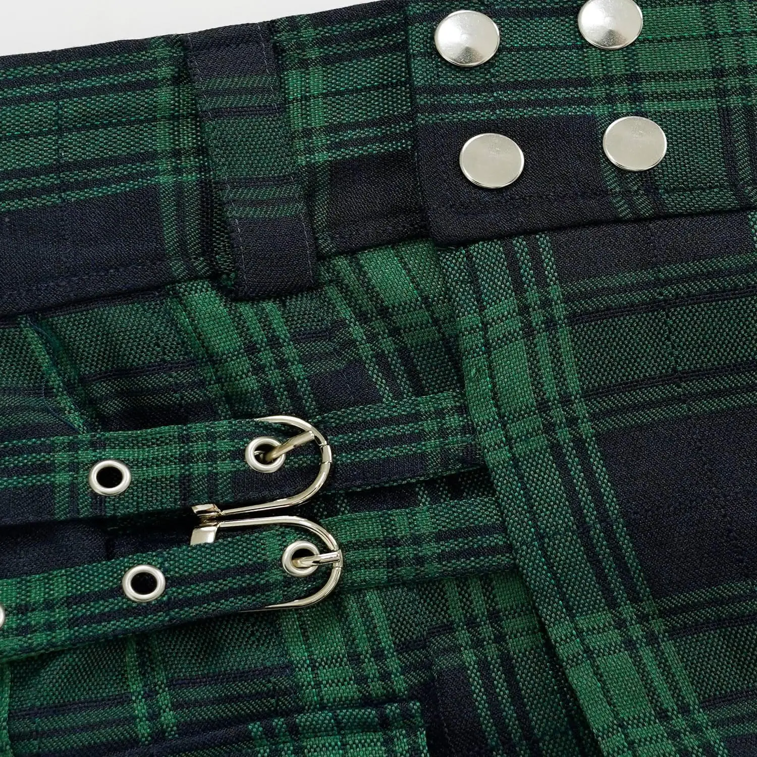 Kilt for Men Traditional Highland Tartan Utility Kilt Scottish Mens Kilt Scottish Designer Men 's Black Utility Kilt