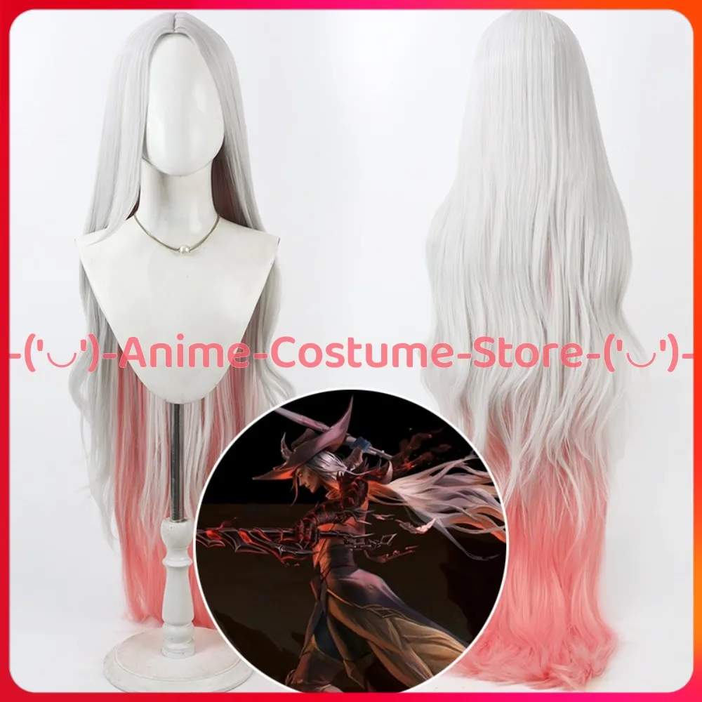 LoL Yone Seraphine عالية الظهر الجلد شعر مستعار تأثيري أنيمي لعبة شخصية هالوين كرنفال شعر مستعار للحفلات مقاومة للحرارة الشعر الاصطناعية