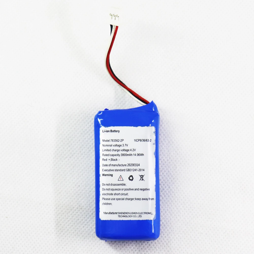 

High Quality 3.7V 3800mAh 783562-2P Lithium Rechargeable Accumulator Pack Replacement Battery+Tools