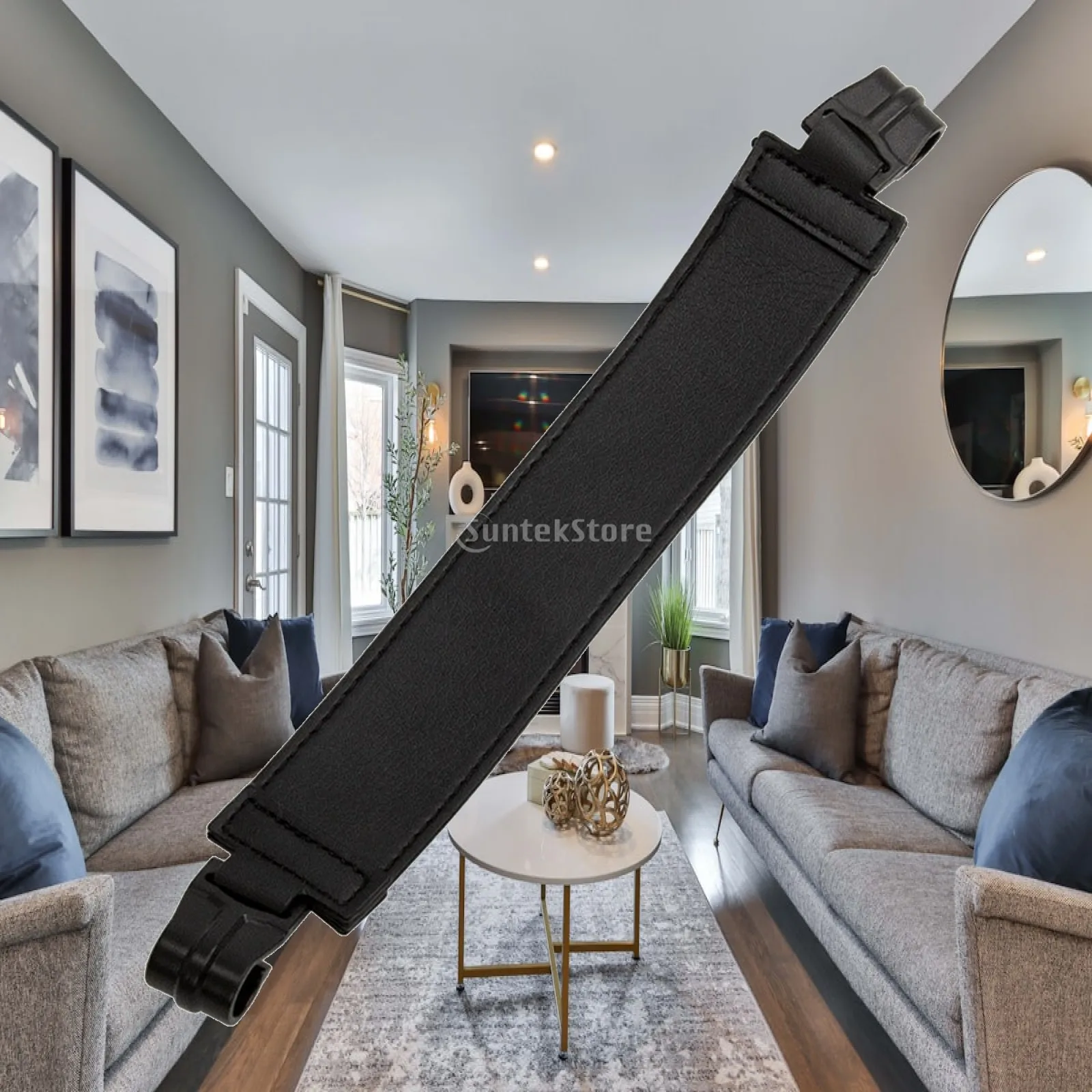 Replacement Golf Stand Bracket PU Leather Bag Strap Adjuster for Stand Bags Durable Padded Support Accessory