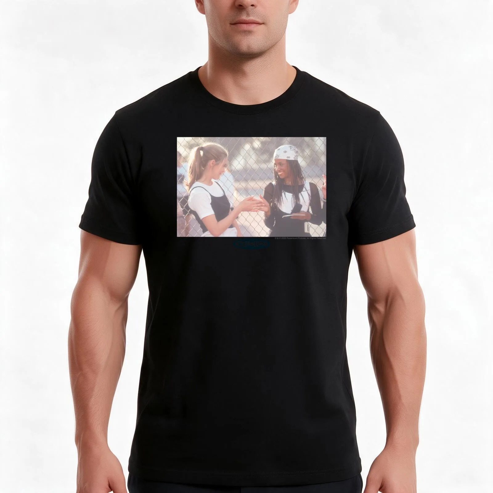 Clueless Cher & Dionne Movie Frame Photo T-Shirt, Summer Casual Cotton Tee, Oversized Streetwear Tops, Vintage Graphic Print