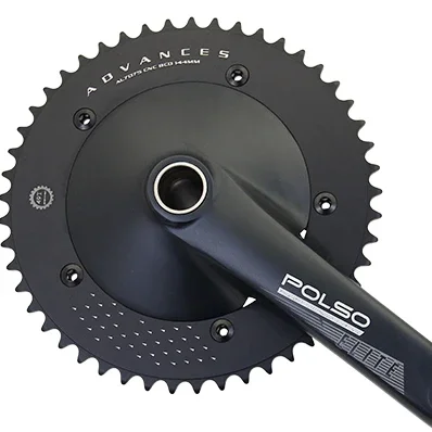 PC001 Bicycle parts hot sale fixed gear anodized crank 165mm 170mm 175mm black silver anodized aluminum alloy crankset