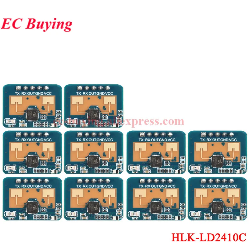 1-20 stks HLK-LD2410C LD2410C 24G mmWave FMCW Millimeter 5 M Wave Menselijke aanwezigheid Status Radarsensor Bewegingsdetectie