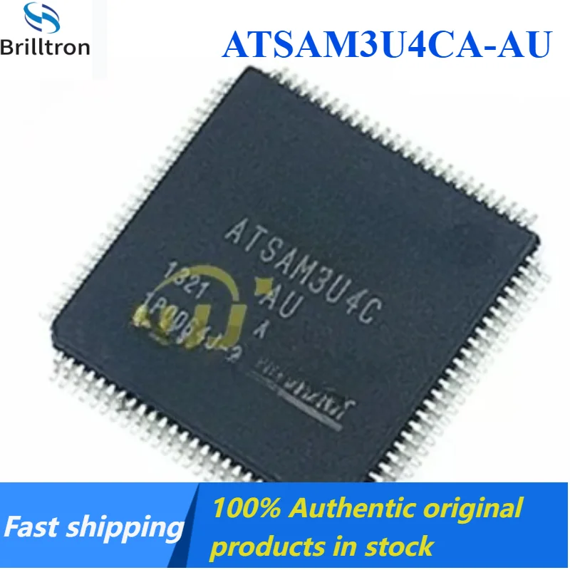 3-10PCS ATSAM3U4CA-AU ATSAM3U4C-AU QFP-100 32-bit 256KB Microcontroller  Brand New Original in Stock , Fast Shipping.