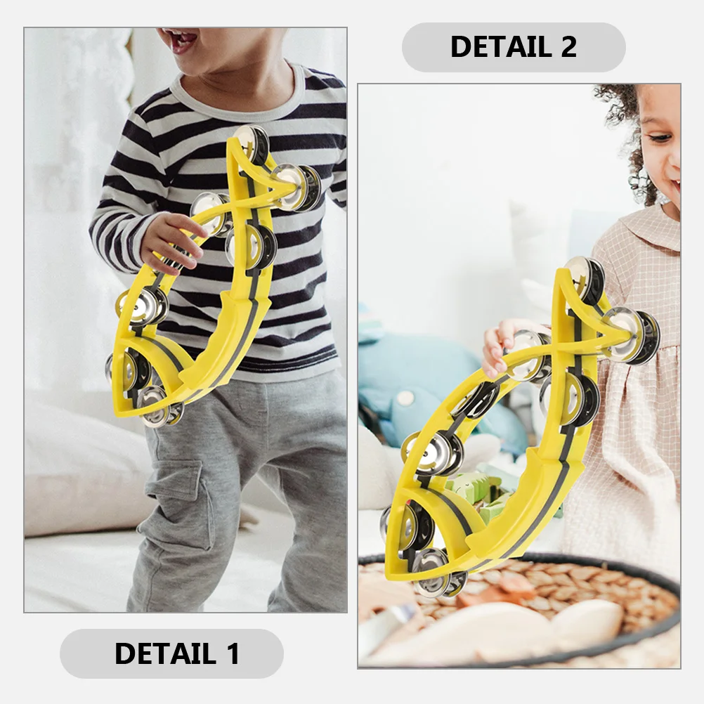2 uds. Campana temblorosa, cascabeles musicales, instrumentos de juguete, campanas de instrumentos de percusión, campanas musicales para niños, fiesta, juguetes Divertidos, regalo