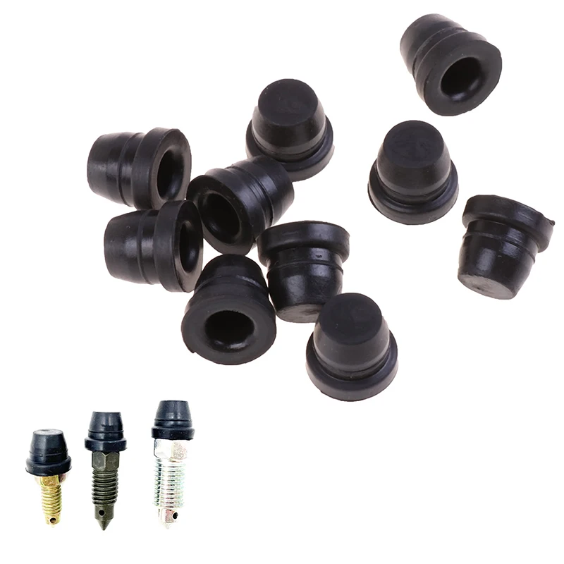 2 Pcs Car Accessory Auto Car Motorcycle Brake Pump Brake Caliper Bleed Exhaust Screw Nipple High Quality Dust Cap