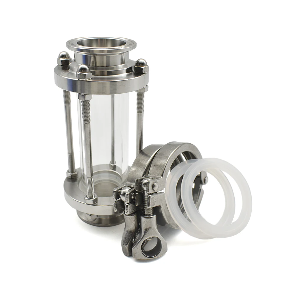 1,5" 2" 3" 4" SS304 Edelstahl Sanitär Tri Clamp Clover Flow Schauglas Homebrew Fitting für Bier Tagebuch Produkt – Detail 2