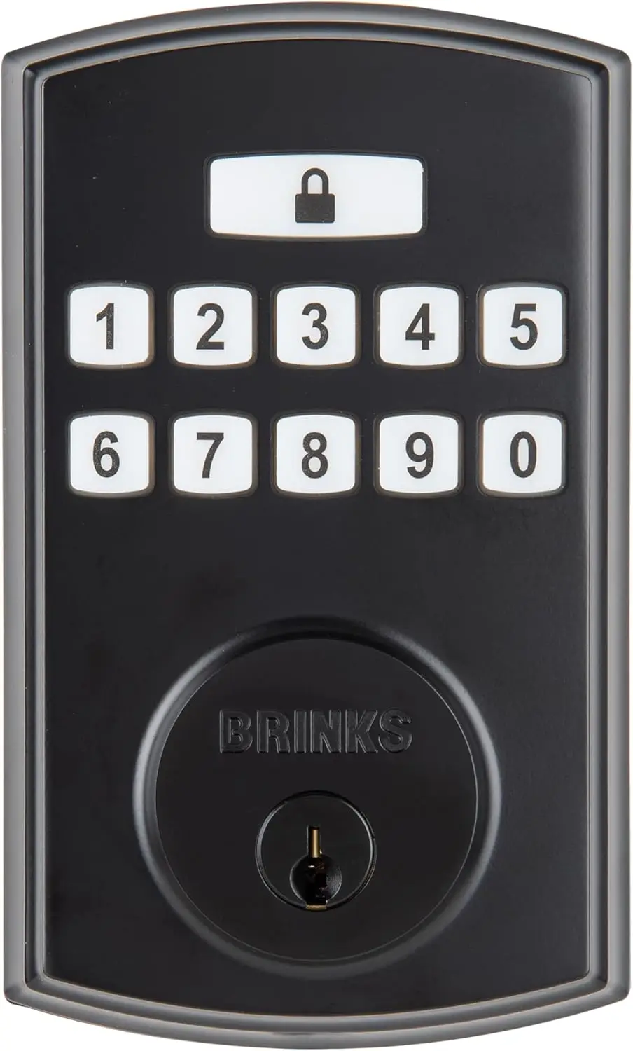 

Keyless Entry Door Deadbolt, High-Security Keypad Lock with Auto-Lock, 50 User Codes, Matte Black