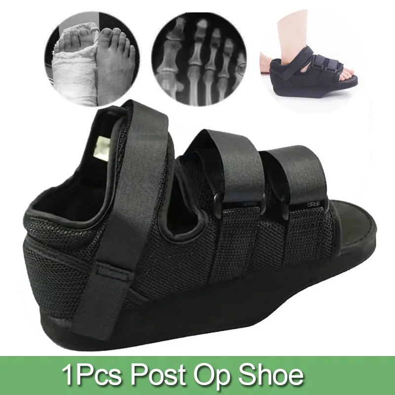 

Adjustable Post Toe Surgery Shoes Reduce Pressure Forefoot Offloading Healing Foot Splint Shoes for Left & Right Feet Braces Sup