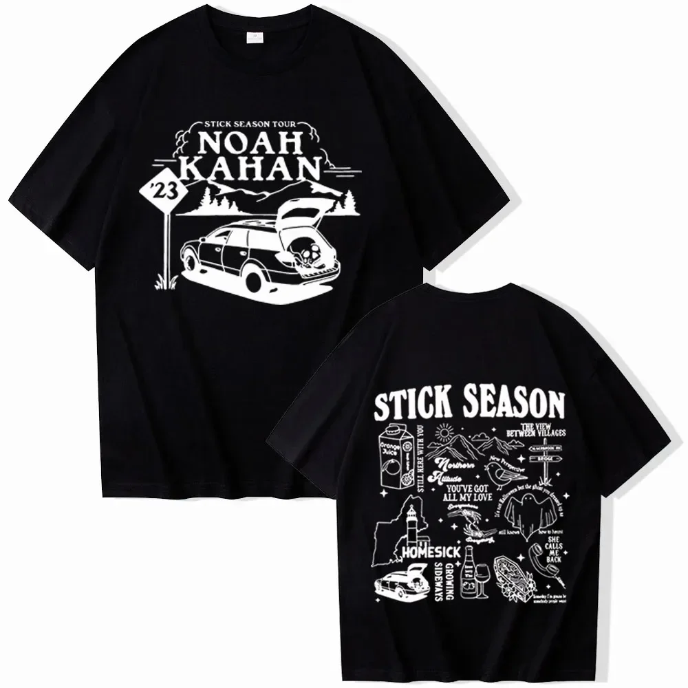 Noah Kahan Stick Season 2023 T-Shirts Man Woman Clothes Fashion Harajuku O-Neck Short Sleeve Shirts