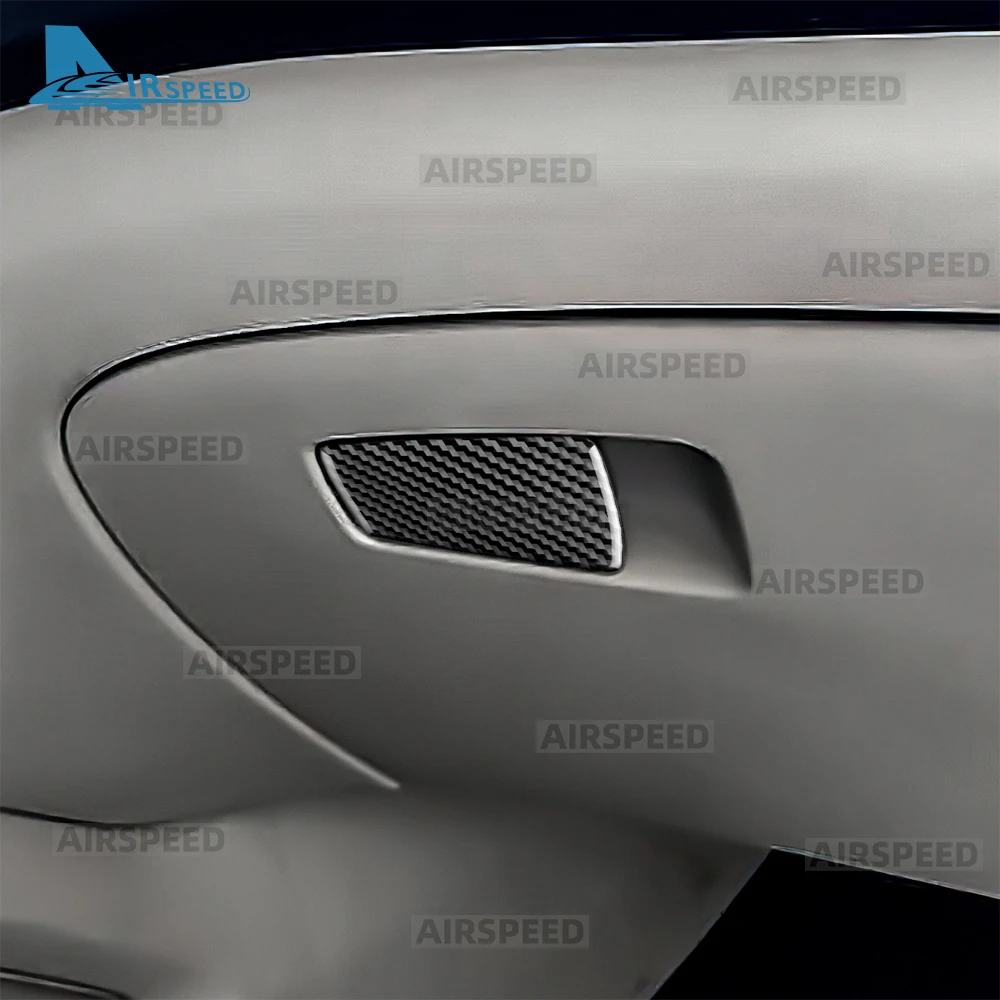 for Hyundai Tucson 2015 2016 2017 2018 2019 2020 Soft Carbon Fiber Passenger Glove Box Panel Trim Sticker Interior Accessories