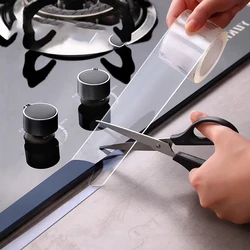 KITCHEN Sink Waterproof Mildew Nano tape Transparent Tape Bathroom Toilet Crevice Strip Self-adhesive Pool Water Seal